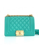 Chanel Quilted Calfskin Small Flap Bag A67085 Green 2019