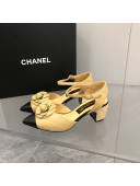 Chanel Quilted Lambskin Open Shoe/Slingback Pumps 5cm G38365 Beige 2021 