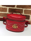 Gucci GG Marmont Mini Round Backpack 598594 Red 2019