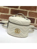 Gucci GG Marmont Mini Round Backpack 598594 White 2019