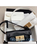 Chanel Calfskin Large Flap Hobo Bag White/Black 2020