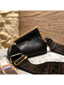 Fendi First Small Leather Bag Black 2021 80018M