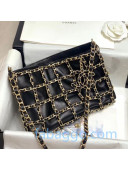 Chanel Lambskin Cover Clutch with Chain Cover AS1382 Black 2020
