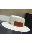 Loewe Straw Wide Brim Hat White LO3 2021