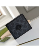 Gucci Men's Black GG Canvas Wallet with Interlocking G 671652 2021