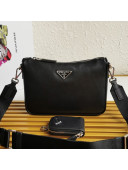 Prada Saffiano Leather Shoulder Bag with Strap 2VH113 Black 2020