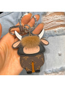 Louis Vuitton Cow Charm and Key Holder LV20121810 Brown 2020