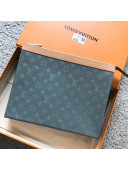 Louis Vuitton Monogram Titanium Canvas Pochette Voyage GM Bag 2018