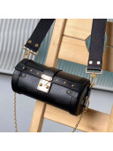 Louis Vuitton Papillon Trunk Round Bag in Epi Leather M58655 Black 2021
