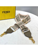 Fendi Strap You Ribbon Shoulder Strap Grey/Pink 2021