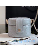 Chanel Leather Small Clutch with Chain AP1573 Gray 2020