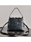 Prada Leather Tress Shoulder Bag 1BA290 Black 2020