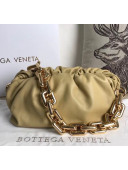 Bottega Veneta The Chain Pouch Clutch Bag With Square Ring Chain Ywllow 2020