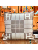 Hermes Avalon Pillow, Small Model 50 x 50 cm Grey 2020