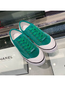 Chanel Suede Calfskin Sneakers G34760 Green 2019