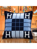 Hermes Avalon Pillow, Small Model 50 x 50 cm Blue 2020