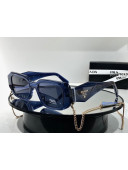 Prada Sunglasses With Chain SPR17WS Blue 2021