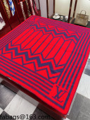 Louis Vuitton Cashmere Wool Shawl 140x140cm Red 2021 110259