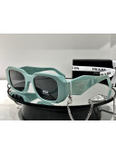 Prada Sunglasses With Chain SPR17WS Green 2021