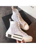 Dior x Kaws Oblique High-Top Sneakers White 2019