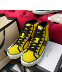 Gucci Off The Grid Tennis 1977 High-Top Sneakers in Yellow GG Canvas 10 2020 (For Women and Men)