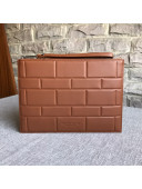 Bottega Veneta Men's Small Pouch in Geometric Padded Nappa Leather Brown 2019