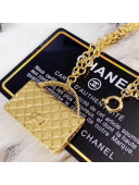 Chanel Quilted Flap Bag Pendant Necklace 2019