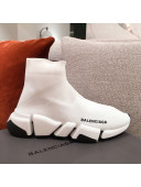 Balenciaga Speed Knit Sock Boot Sneaker White 2021 11 ( For Women and Men)