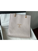 Chanel Calfskin Medium Shopping Bag AS2753 Light Pink 2021 TOP