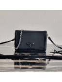 Prada Nylon and Leather Mini Bag 1BP019 Black 2020