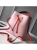 Louis Vuitton NeoNoe MM Epi Leather Bucket Bag M54369 Pink/Red 2020