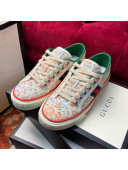 Gucci Tennis 1977 Liberty London Floral Low-Top Sneakers in Green Canvas 20 2020 