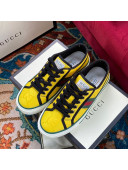 Gucci Tennis 1977 Off The Grid Low-Top Sneakers in Yellow Canvas 21 2020 (For Women and Men)
