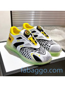 Gucci Ultrapace R Sneakers White/Black/Yellow 2020 (For Women and Men)