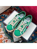 Gucci Tennis 1977 Low-Top Sneakers in Green Canvas 22 2020 (For Women and Men)