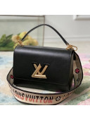 Louis Vuitton Twist MM Bag in Black Epi Leather M57505 2021