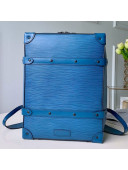 Louis Vuitton Men's Epi Leather Soft Trunk Backpack PM Blue M44752 2019