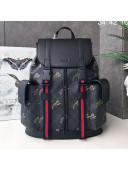 Gucci Bestiary Backpack with Tigers Print 495563 Black/Grey 2019
