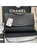 Chanel Quilted Calfskin Triple Flap Bag A8095# Black 2020