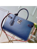 Louis Vuitton Twist Tote Bag in Epi Leather M54980 Navy Blue 2020