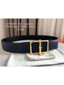 Hermes Batonnet Belt Buckle & Reversible Leather 38mm Blue/Gold 2021