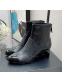 Chanel Elastic Leather Ankle Boots 5.5cm Black 2021 01