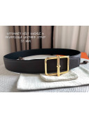 Hermes Batonnet Belt Buckle & Reversible Leather 38mm Coffee Brown/Gold 2021