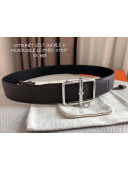 Hermes Batonnet Belt Buckle & Reversible Leather 38mm Coffee Brown/Silver 2021