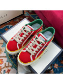 Gucci Tennis 1977 Low-Top Sneakers in Red Canvas 28 2020  