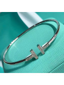 Tiffany & Co. Tiffany T Crystal Wire Bracelet Silver 2020