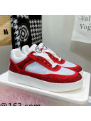 Chanel Crystal Sneakers Red 2021