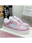 Chanel Crystal Sneakers Light Pink 2021
