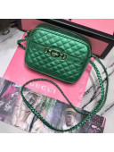 Gucci Mini Laminated Leather Bag 534950 Green 2019