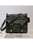 Dior Diorcamp Messenger Bag in Camouflage Embroidered Canvas Bag Green 2019